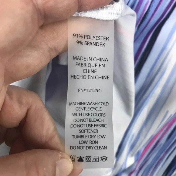 Jofit Golf Top Women Size Small Short Sleeve Collared Athletic Polo Shirt Blue - Picture 15 of 15